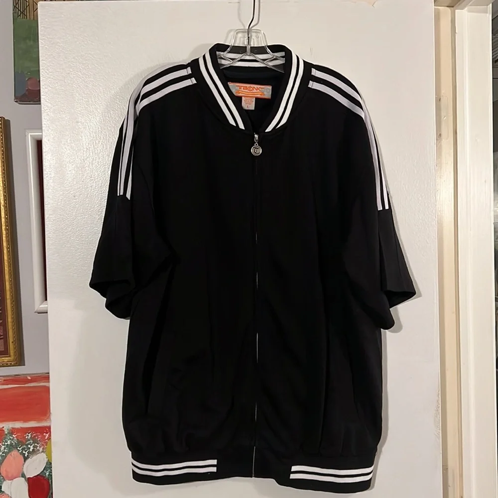 Tank black/white jacket and pants outfit